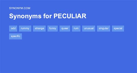 peculiar synonym|peculiar synonyms and antonyms.